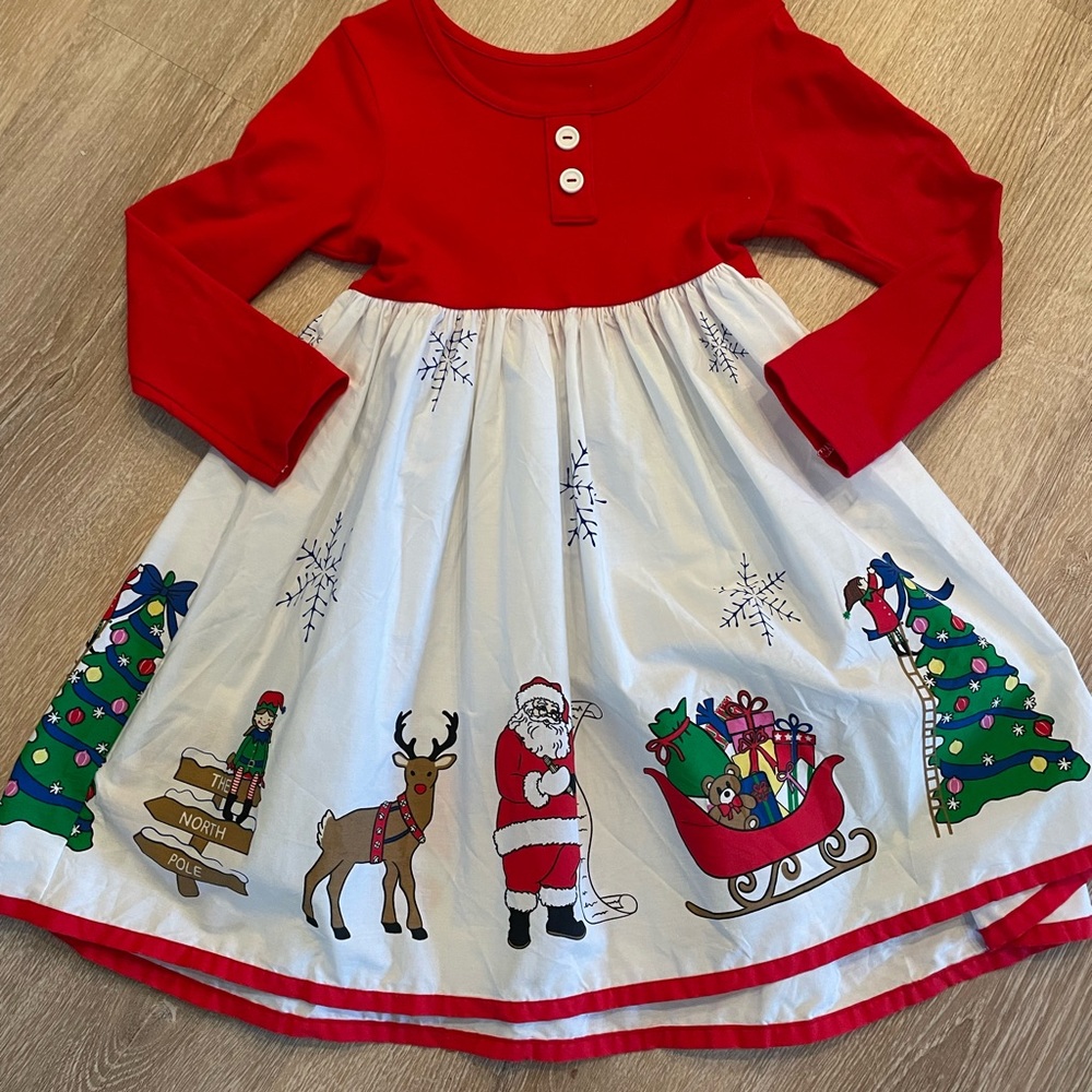 *SOLD* Eleanor Rose Christmas dress, size 5-6
